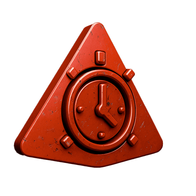 Icono de un reloj para el primer paso